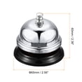 thumbnail image 2 of Uxcell Campana de Escritorio, 65mm(2.56") Campana de Cena para Restaurantes, Hotel, Servicio, Plata, 2 of 5