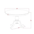 thumbnail image 4 of East West Furniture Ferris 7-Piece Modern Dining Table Set in Walnut Finish, 4 of 6