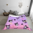 thumbnail image 3 of Lsque Sanrio Print Flannel Throw Blanket, Ultra-soft Blanket for Bed, Couch, Car, Hypoallergenic Anti-pilling blanket-, 3 of 8