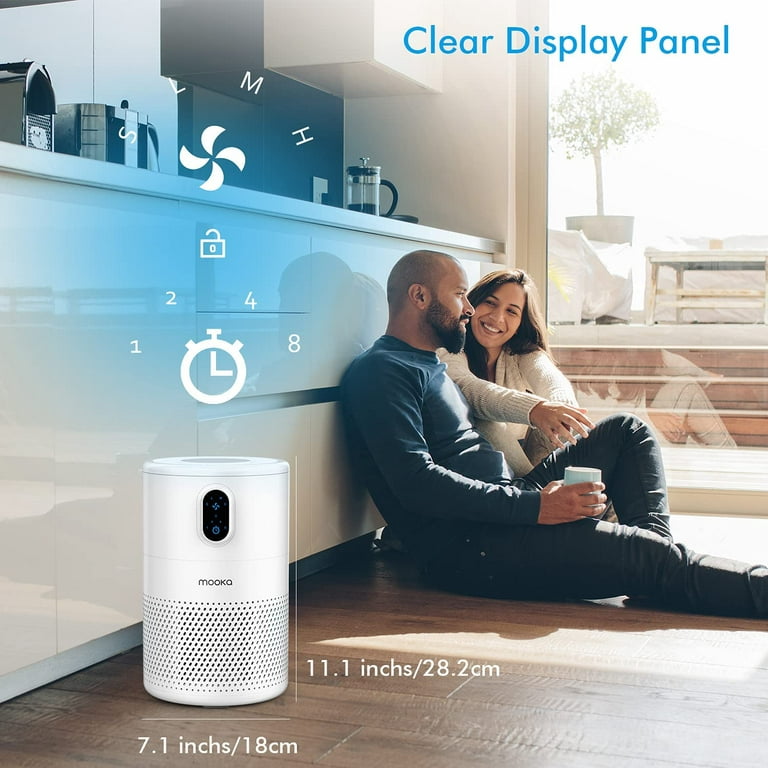 LEVOIT Air Purifiers for Home Large Room, Hepa and 3 Stage Filter Captures  Pet Allergies, Smoke, Dust, Odor, Mold and Pollen for Bedroom, Timer