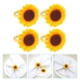 thumbnail image 1 of unbranded 4Ud Para Servilleta Amarillo Con De Girasol Para Fiesta Y Banquete, 1 of 8