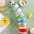 thumbnail image 3 of 1 Set Tasse de Cuisson de Qualité Alimentaire Résistant à la Chaleur avec Couvercle Antiadhésif Feuille d'Aluminium Décorative Cuisson à la Graisse Cupcake Wrapper Muffin Tasse Fournitures de Cuisine, 3 of 8
