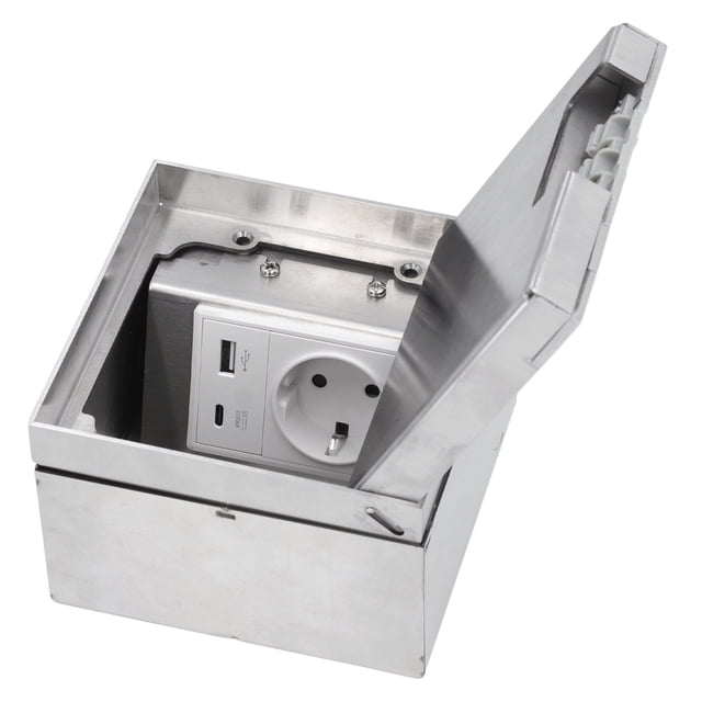 Toma De Piso, Enchufe Empotrado Moderno USB TIPO C Enchufe De Carga Rápida Carcasa De PC Impermeable Para Encimeras Cubiertas Mesas Pared Para Tienda 4S Oficina