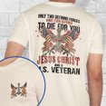 thumbnail image 5 of FLAGWIX Veteran Jesus Christ And A United States Veteran Flag USA Christian T-Shirt VTM603TS - Father's Day, Christmas Gifts For Men, Husband Gifts, 5 of 6