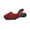 Wine, variant on Miqool Square Toe Faux Leather Loafers for Women Low Block Heel Slip On ankle Strap Casual Dress Shoes