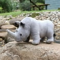 thumbnail image 2 of 35cm Real Life Rhinoceros Plush Toy Stuffed Lifelike African Rhinos Wild Animals Doll Toys  For Kids Children Xmas Gift Decor, 2 of 7