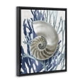 thumbnail image 2 of Stupell Industries Glam Shell Coral Beach Blue Black Floating Frame Canvas Art, 17 x 21, by Caroline Kelly, 2 of 7