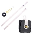 thumbnail image 2 of Kits de mecanismo de movimiento de reloj de pared que funcionan con pilas, Kit de Motor de reloj de repuesto, accesorios, timbre de movimiento con par de manos plateadas. perfecl Mecanismos de reloj, 2 of 6