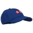thumbnail image 5 of Canada US Flags Embroidered Unconstructed Cap - Royal OSFM, 5 of 5