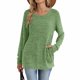 thumbnail image 3 of Neewe Womens Classic Plain Long Sleeve Tops Fall Winter Pullover T Shirts Round Neck Casual Fashion Basic Sweatershirt with Pocket, 3 of 5