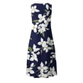 thumbnail image 6 of VBVC Women's Floral V-Neck Maxi Dress,Sleeveless Button Detail Flowy Dress For Women,Ladies Summer A-Line Beach Boho Sundress with Pockets,Navy,S-5XL, 6 of 6