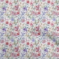 thumbnail image 1 of oneOone Cotton Poplin White Fabric Florals Sewing Fabric By The Yard Printed Diy Clothing Sewing Supplies 56 Inch Wide, 1 of 4