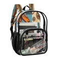 thumbnail image 3 of Iauyy Clear Backpack Heavy Duty PVC Transparent Backpack for College Workplace, Vintage Digger, 3 of 8