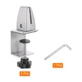 thumbnail image 3 of Uxcell Desk Partition Clips for 4-45mm Thick Partition Guard Bracket Support for Holding Screen, Silver 2pcs, 3 of 6