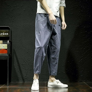 Gubotare Workout Pants for Men Pants Summer Casual Pants Men'S Breathable Pants (Grey, M)