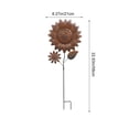 thumbnail image 5 of Garden Decor for Outside, Sunflower Decorative Garden Stakes for Spring Outdoor Yard Decor, Metal Yard Art for Outdoor Lawn Ornaments, Garden Pathways, and Patio Decoration, 5 of 6