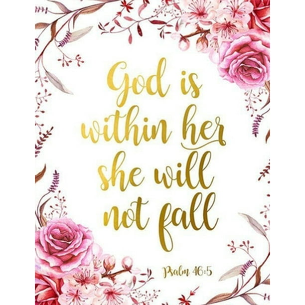 God is within her She will not fall : A Christian Coloring Book ...