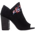 thumbnail image 4 of Womens Carlos By Carlos Santana Talana Peep Toe Booties, Black, 4 of 6