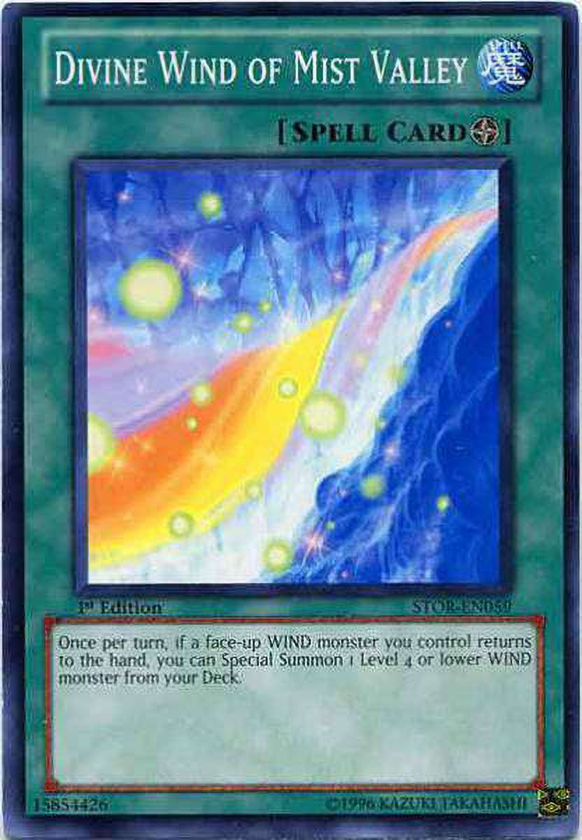 YuGiOh Storm of Ragnarok Common Divine Wind of Mist Valley STOR-EN059