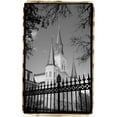 thumbnail image 3 of DeNardo, Laura 17x24 Black Modern Framed Museum Art Print Titled - St. Louis Cathedral, Jackson Square II, 3 of 5