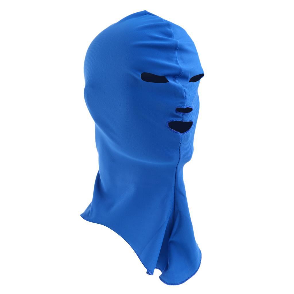 Scuba Diving Swimming Cap Sunscreen Full Face Mask for Outdoor Sports Yellow 