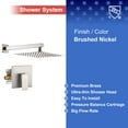 thumbnail image 5 of Rainlex One-Handle 1-Spray Brushed Nickel Shower Faucet, 5 of 8