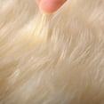 thumbnail image 4 of Fluffy Area Rugs 2 x 5ft Soft Beige Yellow Shaggy Faux Fur Sheepskin Rug Comfortable Plush Carpet Bedroom Living Room Floor Mats, 4 of 7