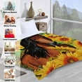 thumbnail image 5 of Kainsy Sunflowers Horse Blanket Plush Horse Throw Blankets for Couch Bed Sofa Decor Horse Flannel Fleece Blanket for Women Men Kids Blankets Birthday Gift(30"x40"), 5 of 7