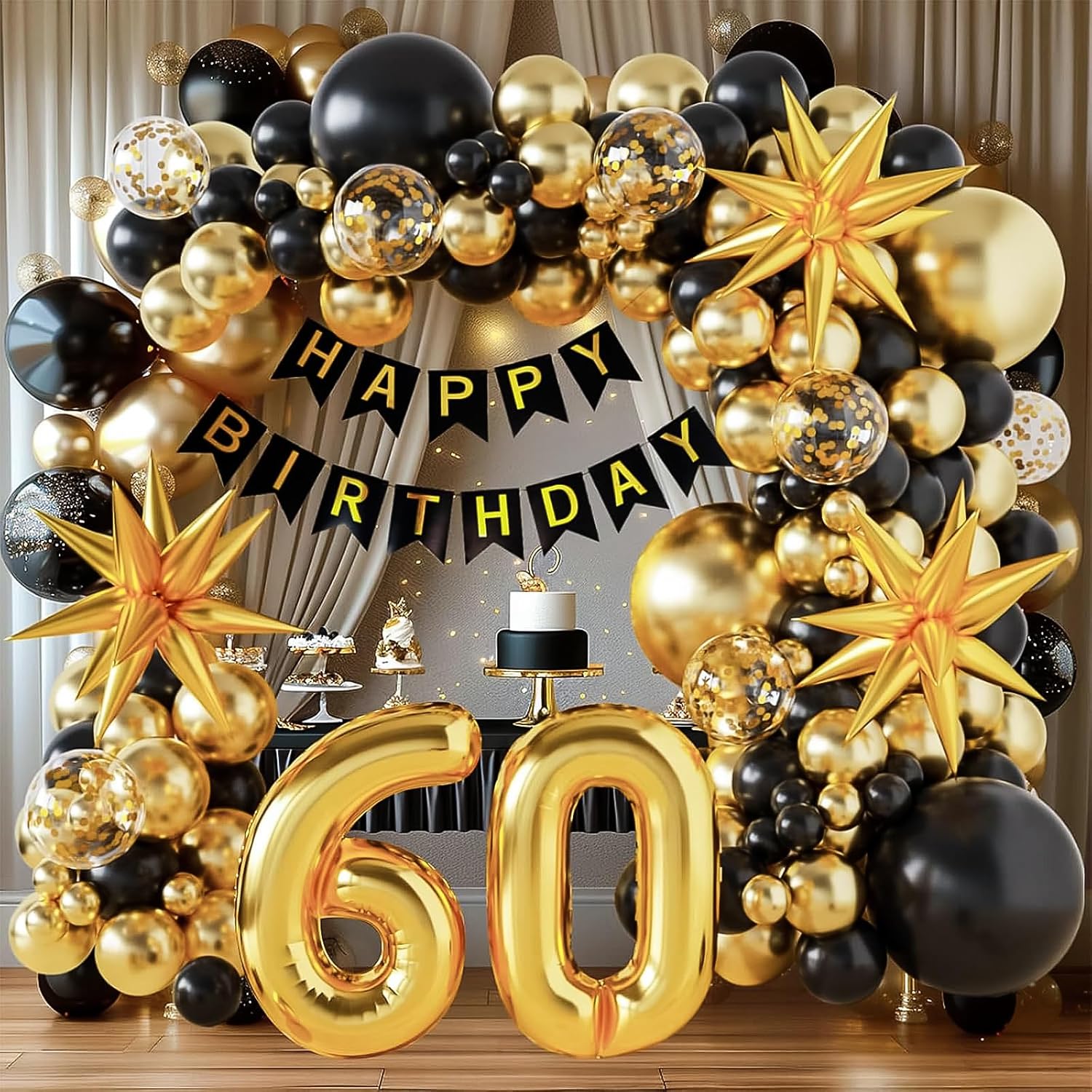 50. Geburtstag Dekoration „Made In 1972“ – Glitterndes Banner Für Innen & Außen, Schwarz-gold