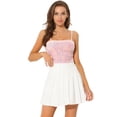 thumbnail image 1 of Disfraz de Halloween Camisola de terciopelo Allegra K Rosa claro XS, 1 of 5