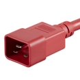 thumbnail image 6 of Monoprice Power Extension Cable / Cord - 10 Feet - Red | 12AWG 20A (IEC 60320 C19 to IEC 60320 C20), 6 of 6