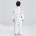 thumbnail image 3 of FLUORY Kids Youth Childrens All Around Brazilian Jiu Jitsu BJJ Gi no Belt, 3 of 5