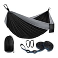 thumbnail image 1 of Hamaca Portátil The Finix Negra 275 x 109 cm Resistente con Correas y Bolsa para Camping, 1 of 6