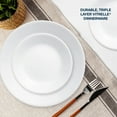 thumbnail image 6 of Corelle Winter Frost White 16-Piece Glass Dinnerware Set (Service for 4), 6 of 8