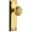 Gold, variant on Grandeur Windsor Door Knob with Fifth Avenue Plate