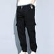 thumbnail image 1 of Pantalones cargo para hombre Fernando de cintura alta holgados de pierna ancha negro 5XL, 1 of 8
