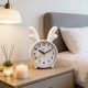 thumbnail image 5 of Reloj despertador compacto de plástico con pantalla de hora clara y suave tono de alarma: ideal para usar en el dormitorio, el estudio o el escritorio sin distracciones digitales., 5 of 6
