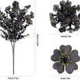 thumbnail image 2 of Honeeladyy Halloween Artificial Flowers with Black Leaves - Gothic Floral Centerpiece For Tabletop Mantel Seasonal Home Decor Holiday Arrangement, 2 of 5