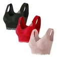 thumbnail image 1 of ameIAEA 3Pcs Womens Push Up Plus Size Bras Full Coverage No Underwire Comfortable Everyday Bra, 1 of 2