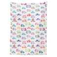 thumbnail image 3 of Ambesonne Cars Tablecloth Rectangular Table Cover, Colorful Funny Bus and Truck, 60"x84", Multicolor, 3 of 4