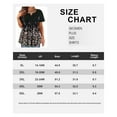 thumbnail image 6 of TIYOMI Plus Size 5X Short Sleeve Tops For Women Black Henley Buttons Up Pullover Summer Dressy Blouses Swing Flowy Tunics Pleated Casual Tunics Spring Shirts 5XL 26W 28W, 6 of 6