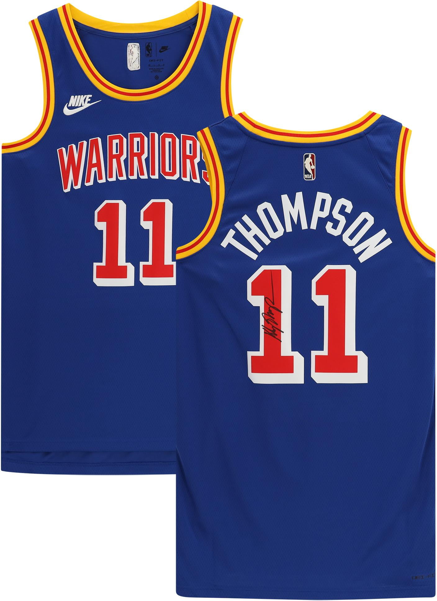 48/L KLAY THOMPSON GOLDEN STATE WARRIORS BLUE AUTHENTIC SWINGMAN