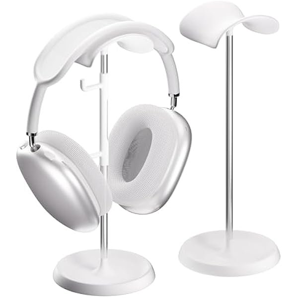 wonima11 Headphone Stand for Desk, Headphone Holder with Cable Organizer Storage Tray Compatible for AirPods Max, AirPods Pro, Beats, Gaming Headset Stand. 【No Tools Required】 ME-2 (Black)