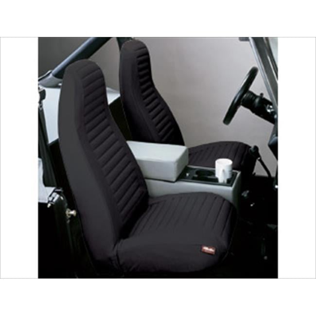 2922715 Front Seat Covers Black Denim