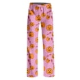 thumbnail image 6 of Zorvxlyn Halloween Pj Bottoms Pants Ghost Pumpkin Spider Web Graphic Women's Pj Bottoms Drawstring Elastic Waist Women's Lounge Pants, 6 of 6