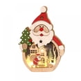 thumbnail image 2 of Christmas Ornaments Snowman Christmas Table Decorations Musical Box Christmas Decoration Gift Animated Rotating with Lights Battery/USB Powered for Xmas Gift Indoor Home Decor(Snowman), 2 of 10