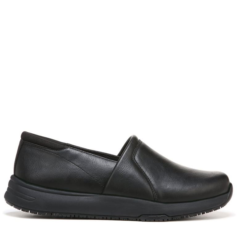 靴 SLIP-ON / BLACK (SMOOTH RETHER) Dr. Scholl's Women's Slip-Resistant Work Loafer, Arch Support Fit
