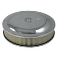 thumbnail image 2 of Moroso 65913 Air Cleaner - Aluminum - 14" X 3" Raised Bottom - Chrome, 2 of 4