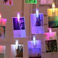 thumbnail image 3 of 10 lámparas de colores, 1,5 m, pinzas grandes para fiestas y decoración, luces LED de cadena románticas, 3 of 5