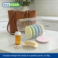 thumbnail image 3 of Ezy Dose Weekly (7-Day) Daily Pill Case ,Compact Round Containers with Flexible Lids and Removable Compartments, 3 Times a Day, Soft Rainbow, 3 of 6